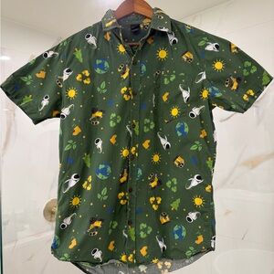 Disney Pixar Wall-E and EVA Button Down Shirt